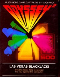 Las Vegas Blackjack Magnavox Odyssey 2  box art